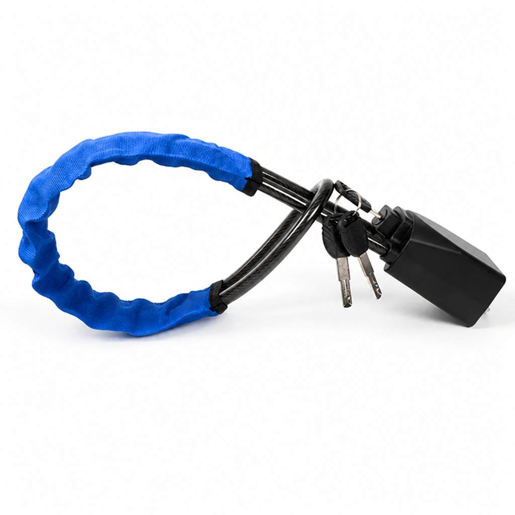 Braided Steel Core PVC-Coated Steering Wheel Lock (Universal Fit)