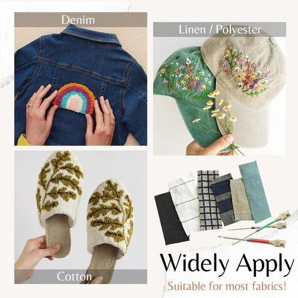 ThreadCrest™ Premium Embroidery Kit — Create Flawless Stitches That Make Every Design Shine with Joy