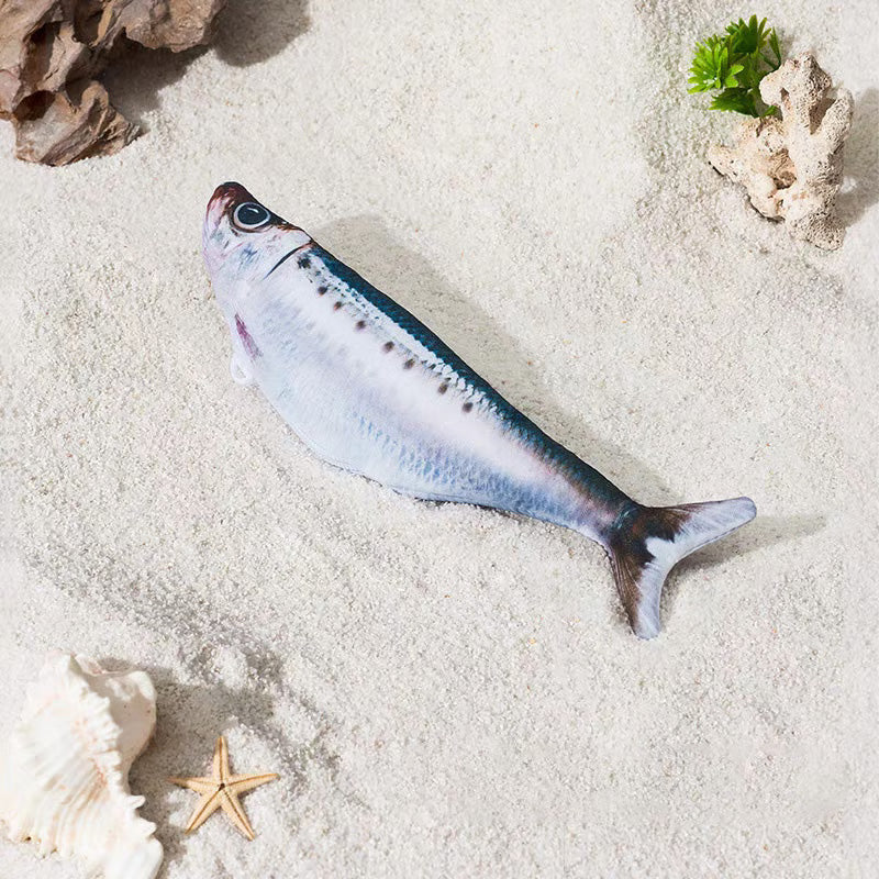 Motion Sensor Cat Toy - Interactive Fish Design