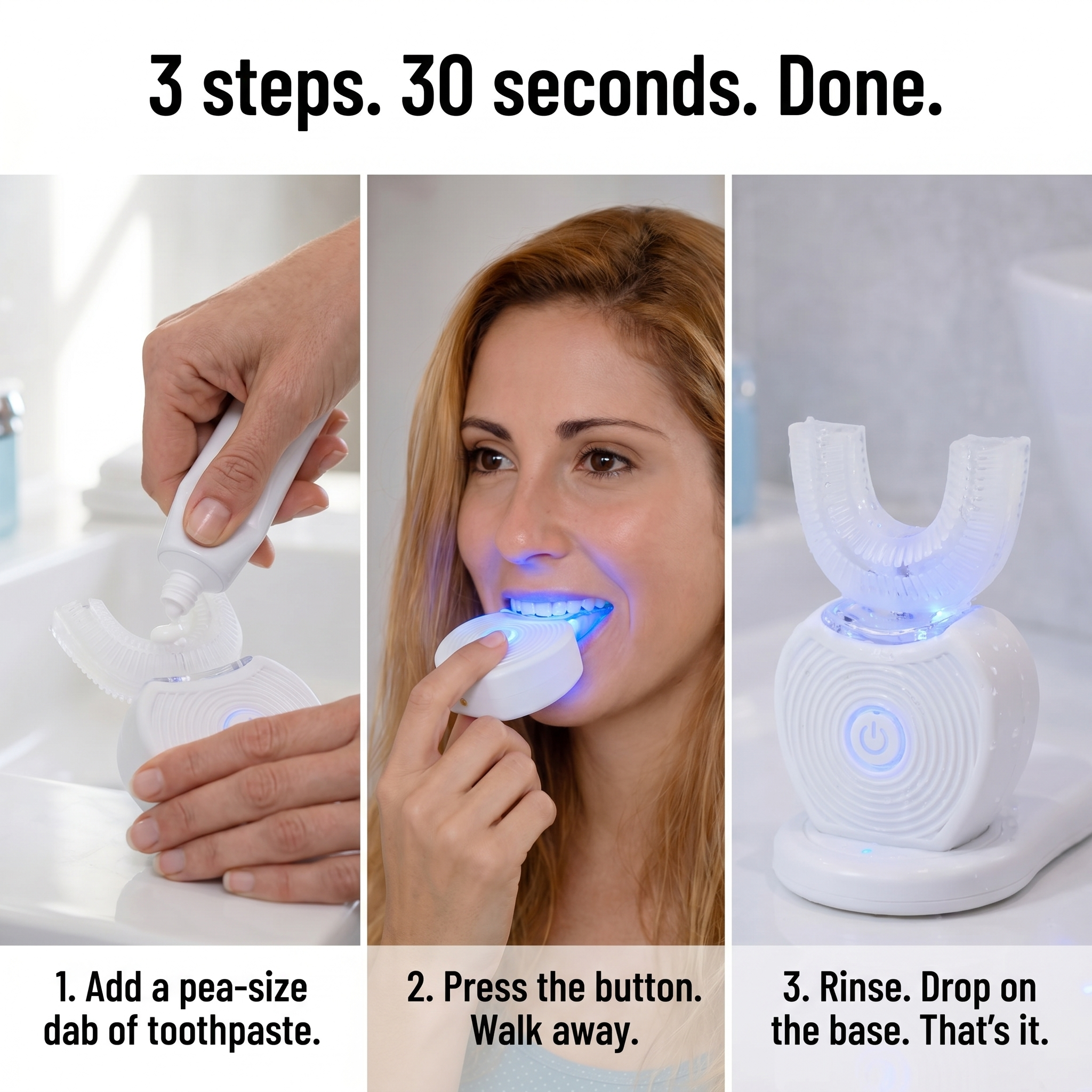 SonicBeam™ Complete — Clean Every Tooth Simultaneously in 30 Hands-Free Seconds