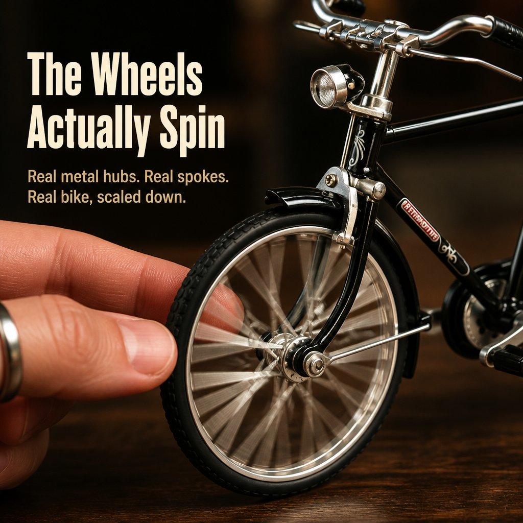 RetroMotive™ — Assemble a Functional 1:10 Classic Bicycle from 51 Alloy Components