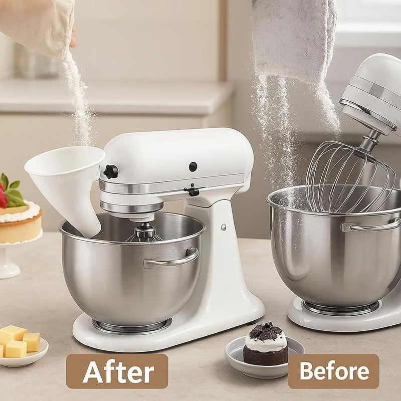 Baking Flour Funnel Tool – No-Mess Kitchen Accessory