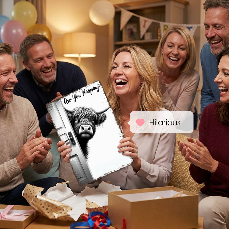 MooMood™ Laugh Sign — Turn Your Bathroom into a Happy, Unforgettable Spot Every Day