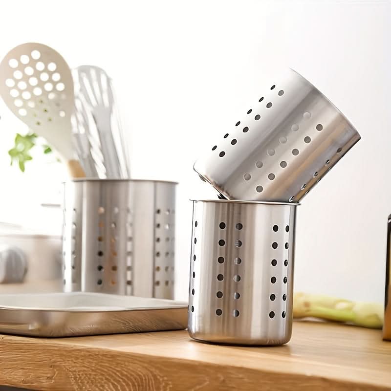 Utensil Holder Cylinder for Organized Kitchen Storage
