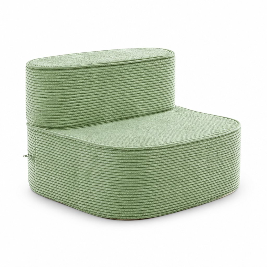Memory Foam Folding Pet Stairs (Removable Washable Cover)