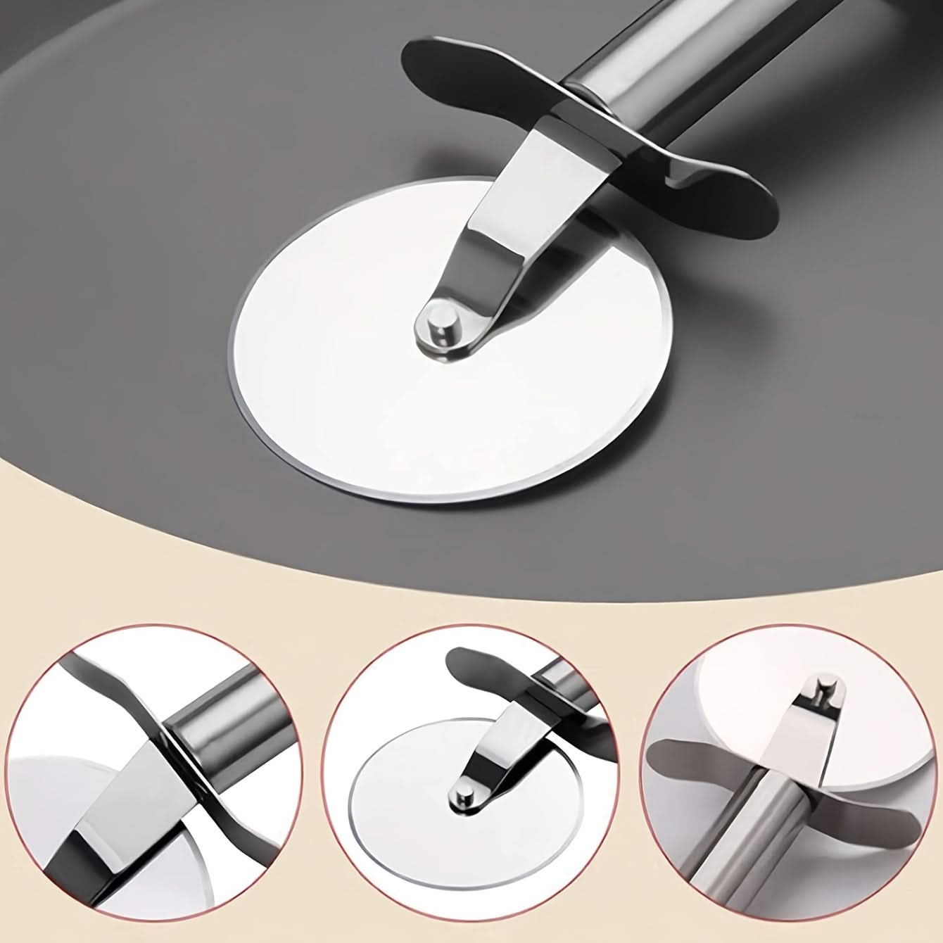 Stainless Steel Wheel Tool for Cutting Pizza