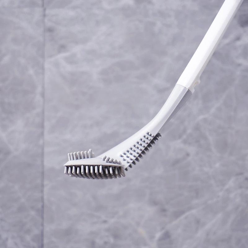 Toilet Brush | Triangular Tip | Scratch-Resistant TPR Scrubbing | Silly