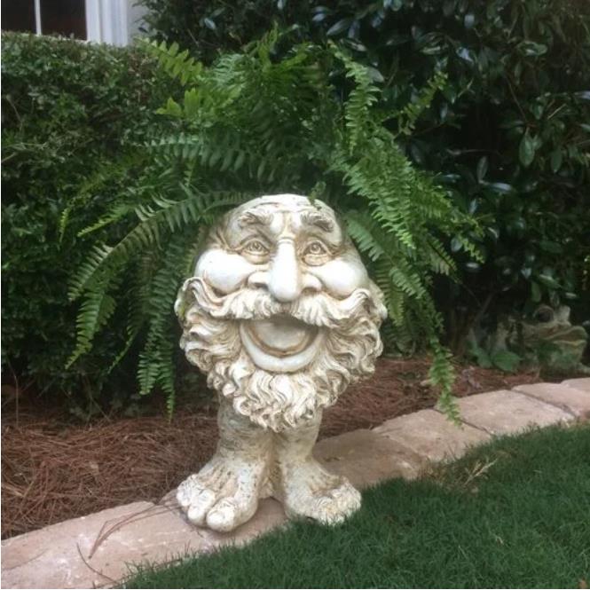 Drainage Face Planter Crafted from Synthetic Resin