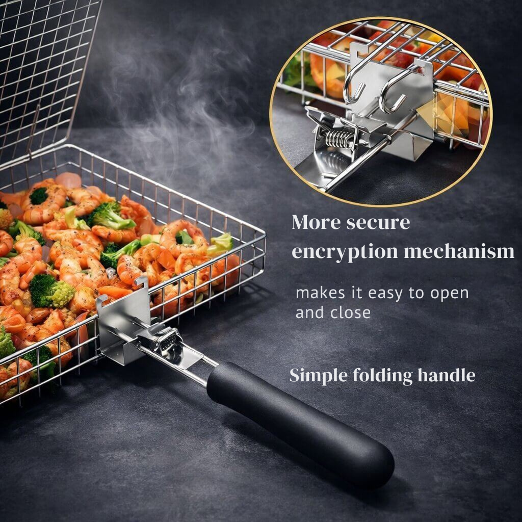 Grill Basket | Stainless Steel | Even Heat Distribution | BBQWend