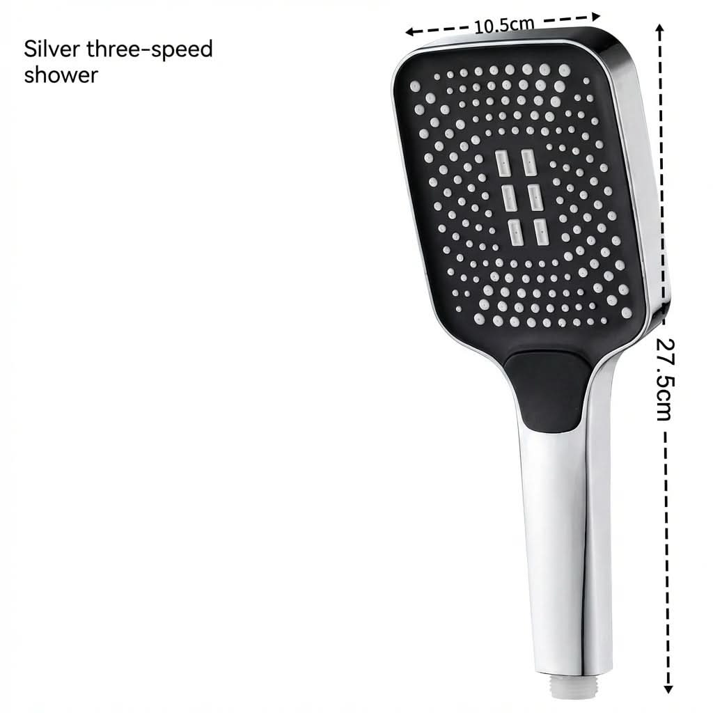 3-Setting High-Pressure Rainfall Showerhead