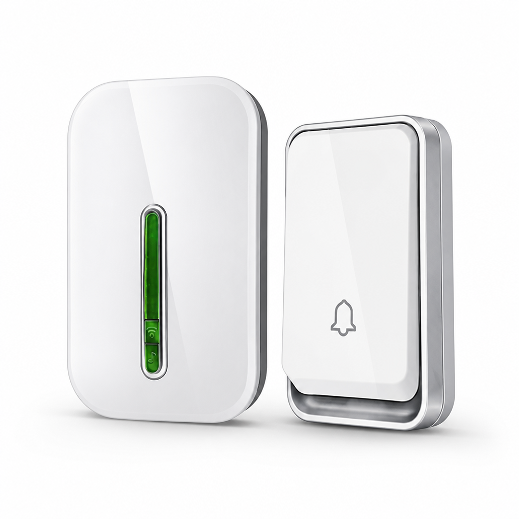 Kinetic-Powered Long-Range Doorbell (With Receiver)
