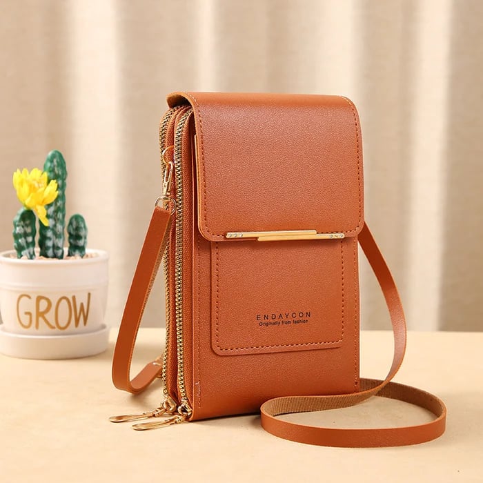 Shoulder Strap Phone Pouch – Touchscreen Compatible Anti-Theft Design