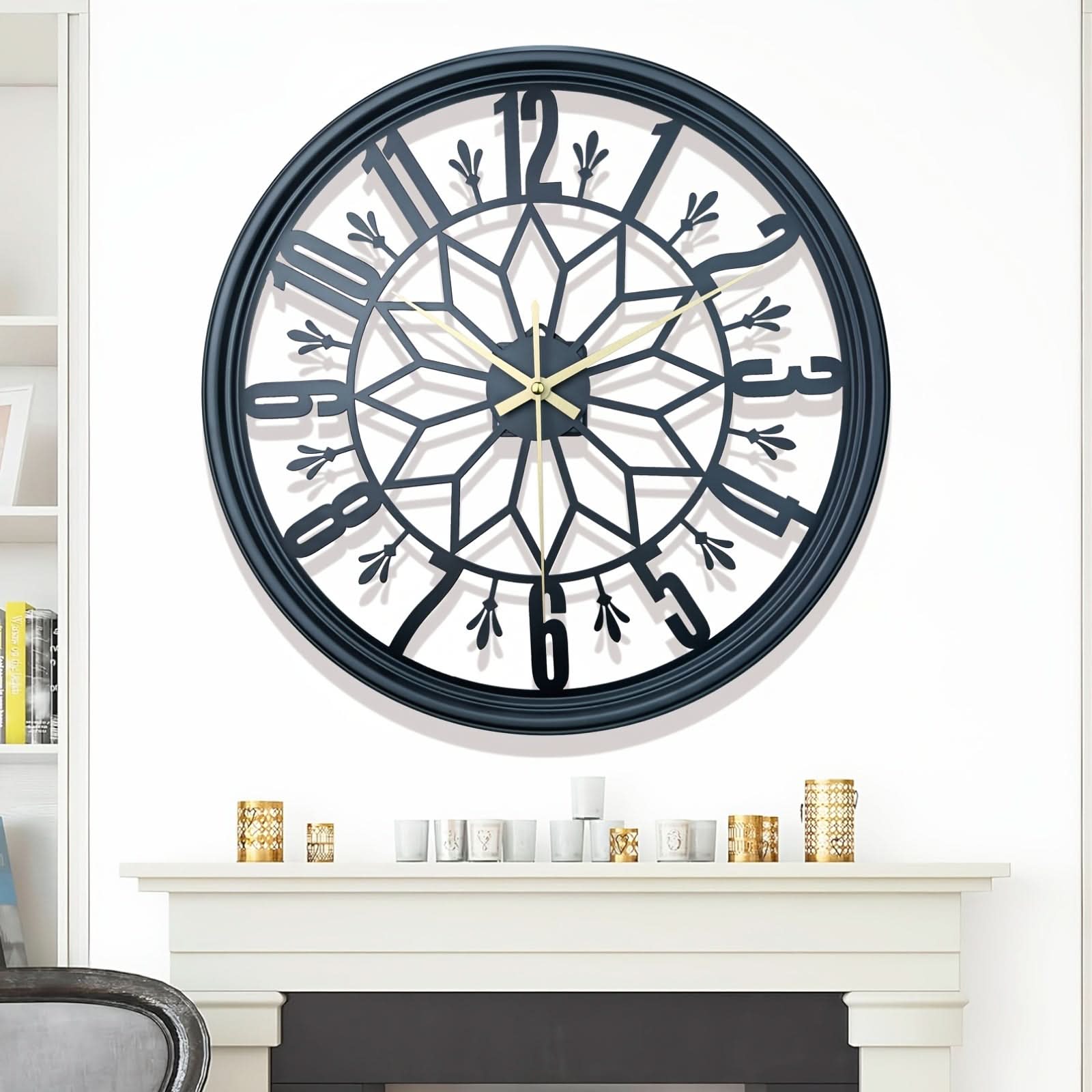 40 cm Contemporary Iron Wall Clock in Modern Design