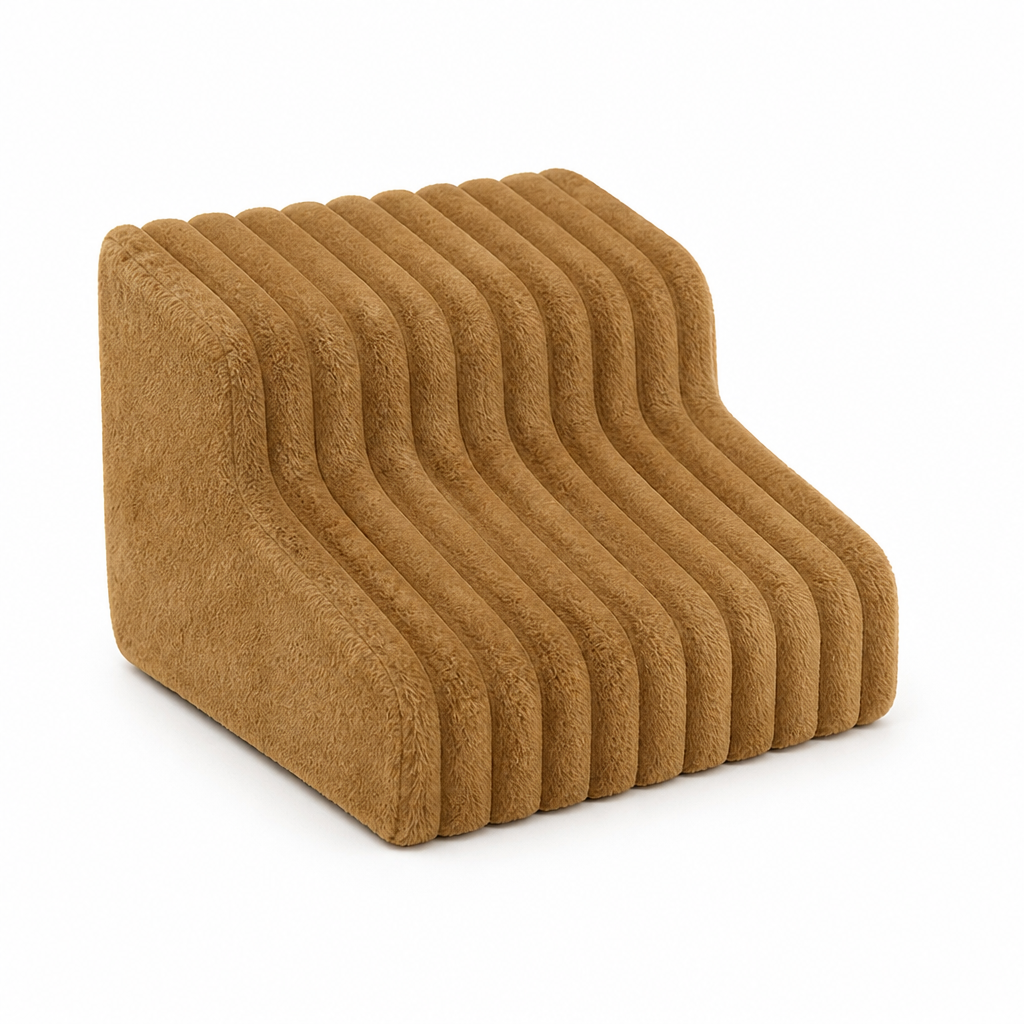 Plush Non-Slip High-Resilience Sponge Dog Stairs (Removable Washable Cover)