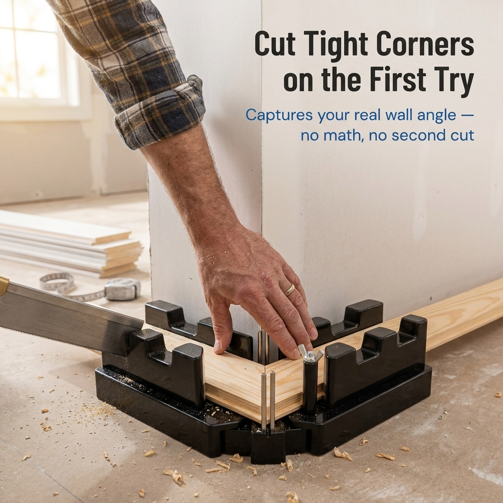 MiterMate™ — Achieve Tight Corner Joints Without the Miter-Saw Calculations