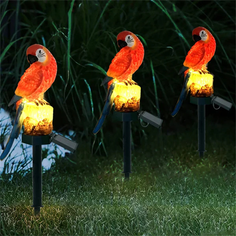 Weatherproof Solar Garden Statue with LED Illumination
