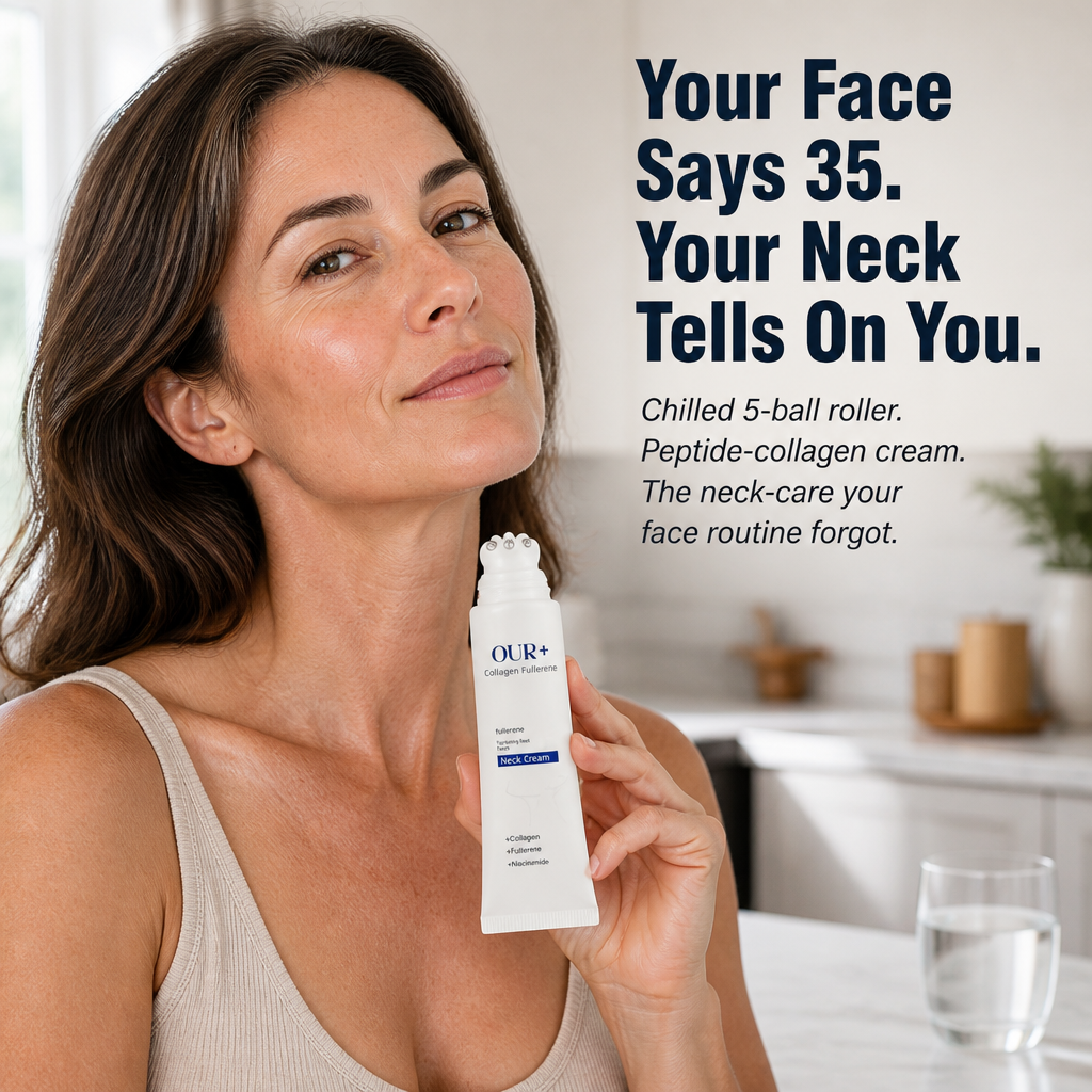 NeckLift Radiance™ — Smooth Out Tech Neck Using Chilled 5-Ball Peptide Cream