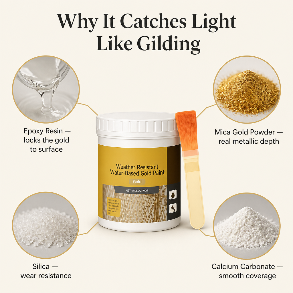 BrilliqueGlo™ — Apply Gilded Gold That Turns Thrift Finds Into Antique Wonders