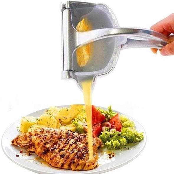 Manual Fruit Juicer | Citrus Press in Stainless Steel | Lever Grip with Non-Slip Design | PureSqueeze