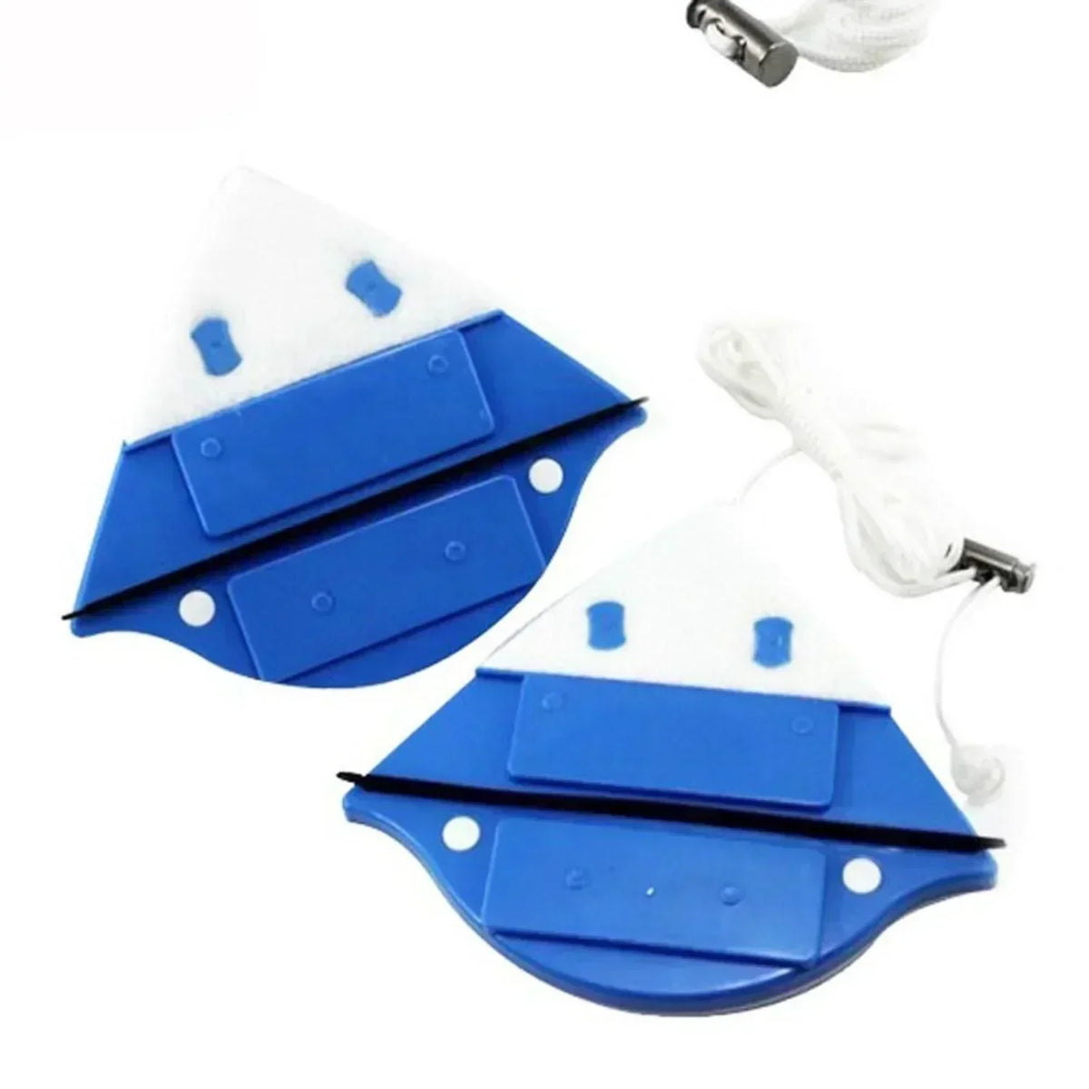 Magnetic Window Cleaner with Dual-Sided Design and Locking Mechanism