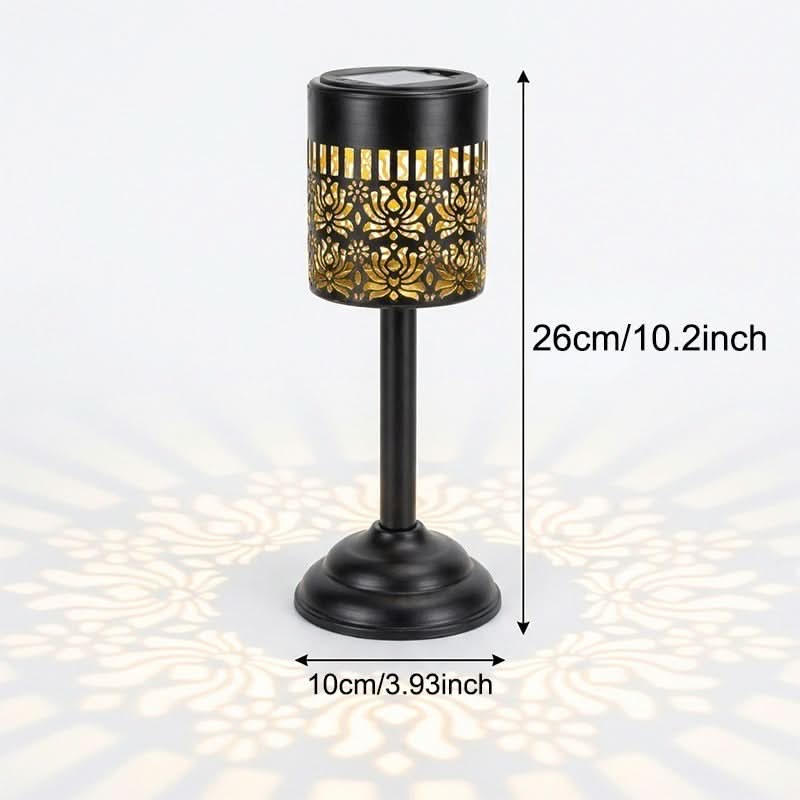 Solar-Powered LED Garden Lamp in Peony Flower Design for Outdoor Use