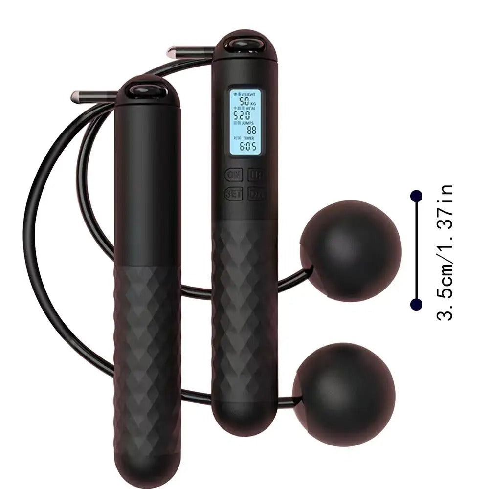 Weighted Jump Rope Without Ropes for Indoor Home Gym Fitness Tracking