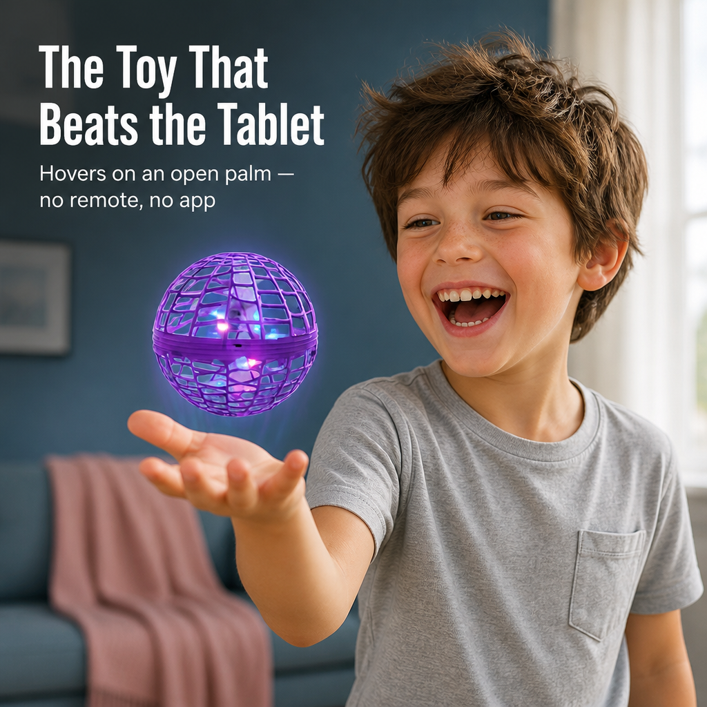 LuminaSphere™ — Float, Boomerang Back & Grab Mid-Air, One-Hand Tossable