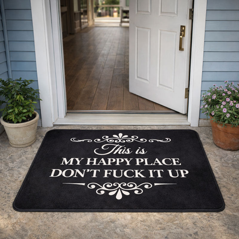 Funny Quote Doormat – Slip-Resistant and Weatherproof