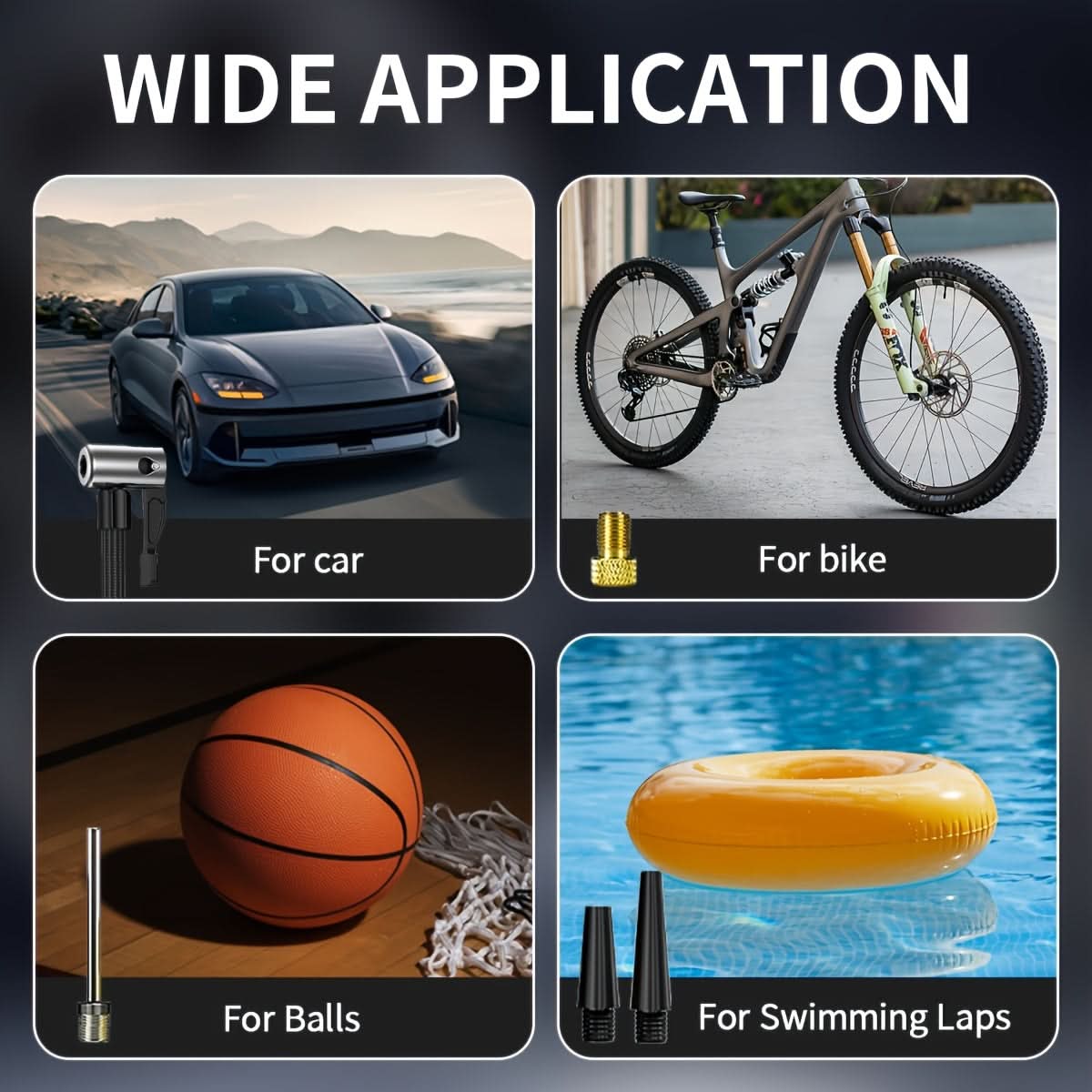 Portable Cordless Air Pump for Tires