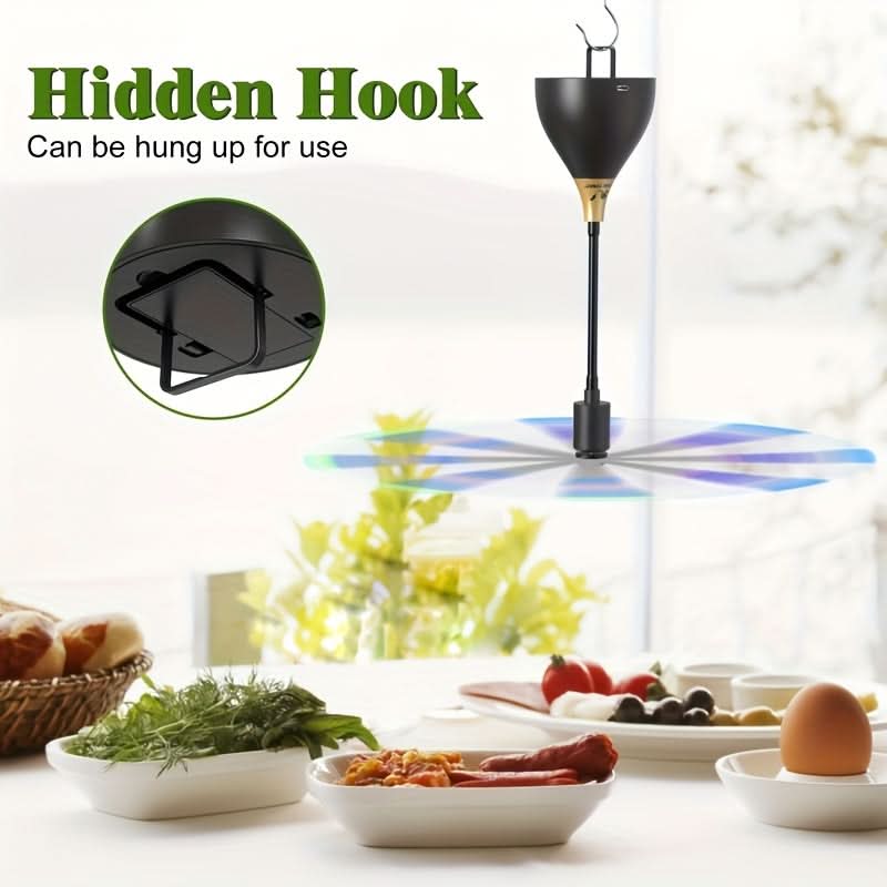 Tabletop Fly Repellent Fan for Summer Gatherings and Outdoor Picnics
