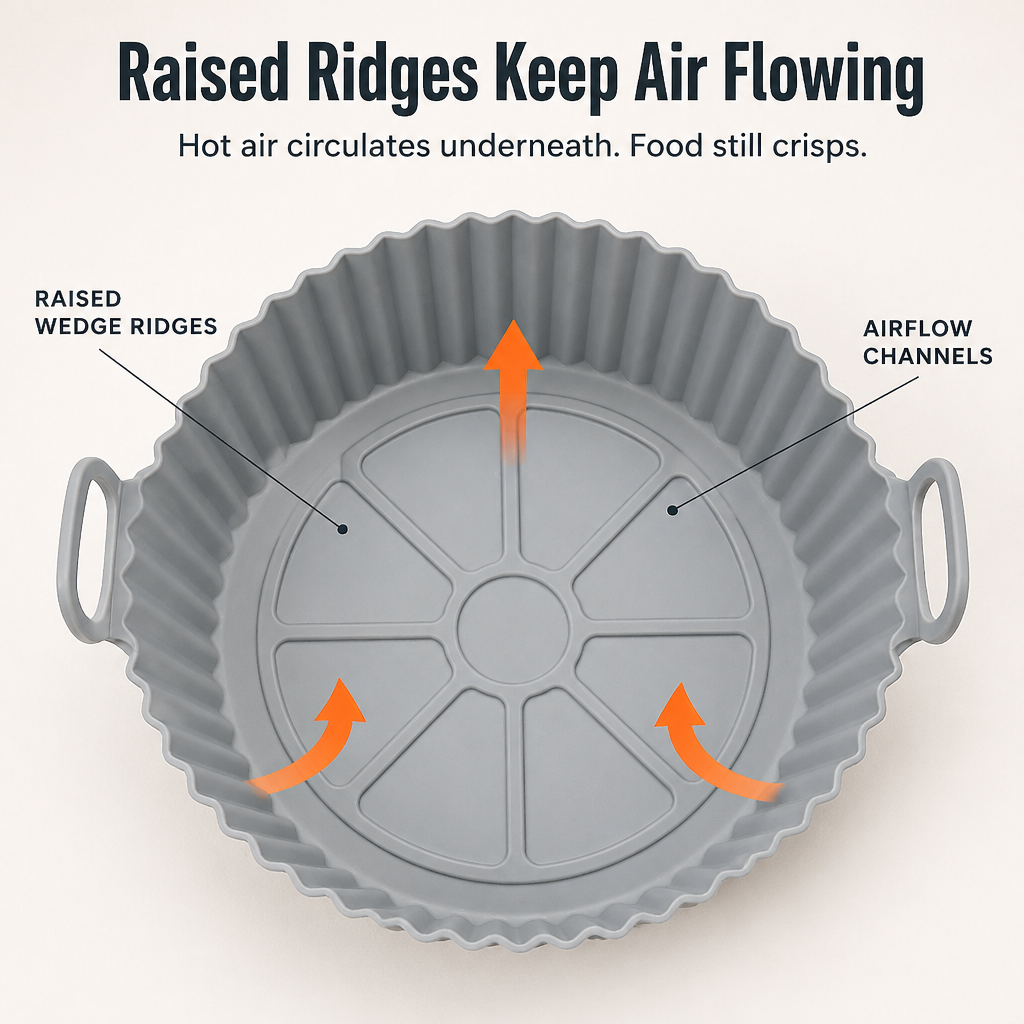 CrispaMat™ — Trap the Grease and Ditch the Air Fryer Scrub for Good