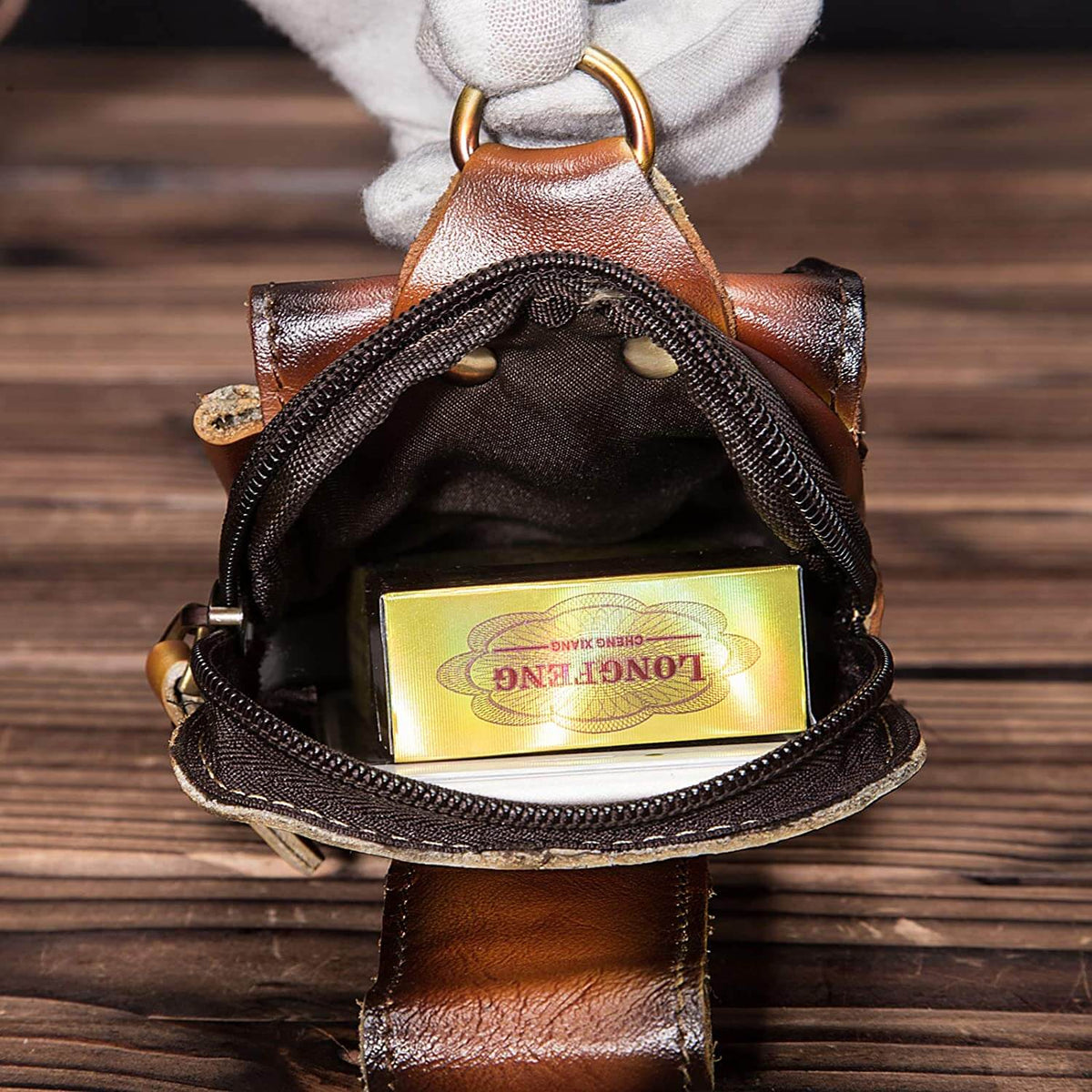 Men's Leather Waist Bag | Crossbody Fanny Pack and Belt Pouch