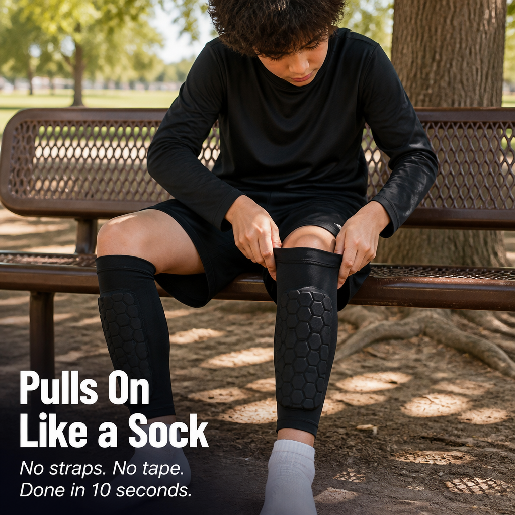 RevoGuard™ — Protect Young Shins Against Every Tackle Without Bulk or Slip