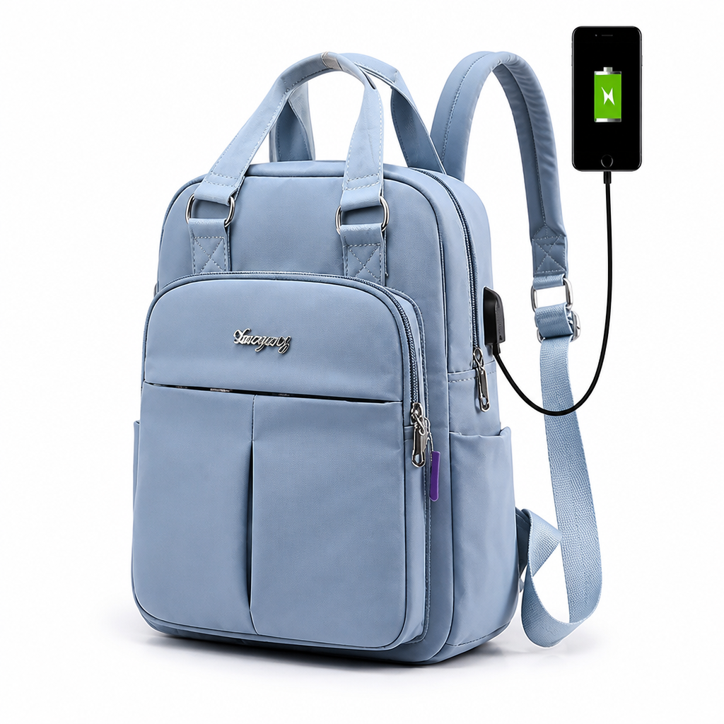 Waterproof USB-Charging Travel Backpack