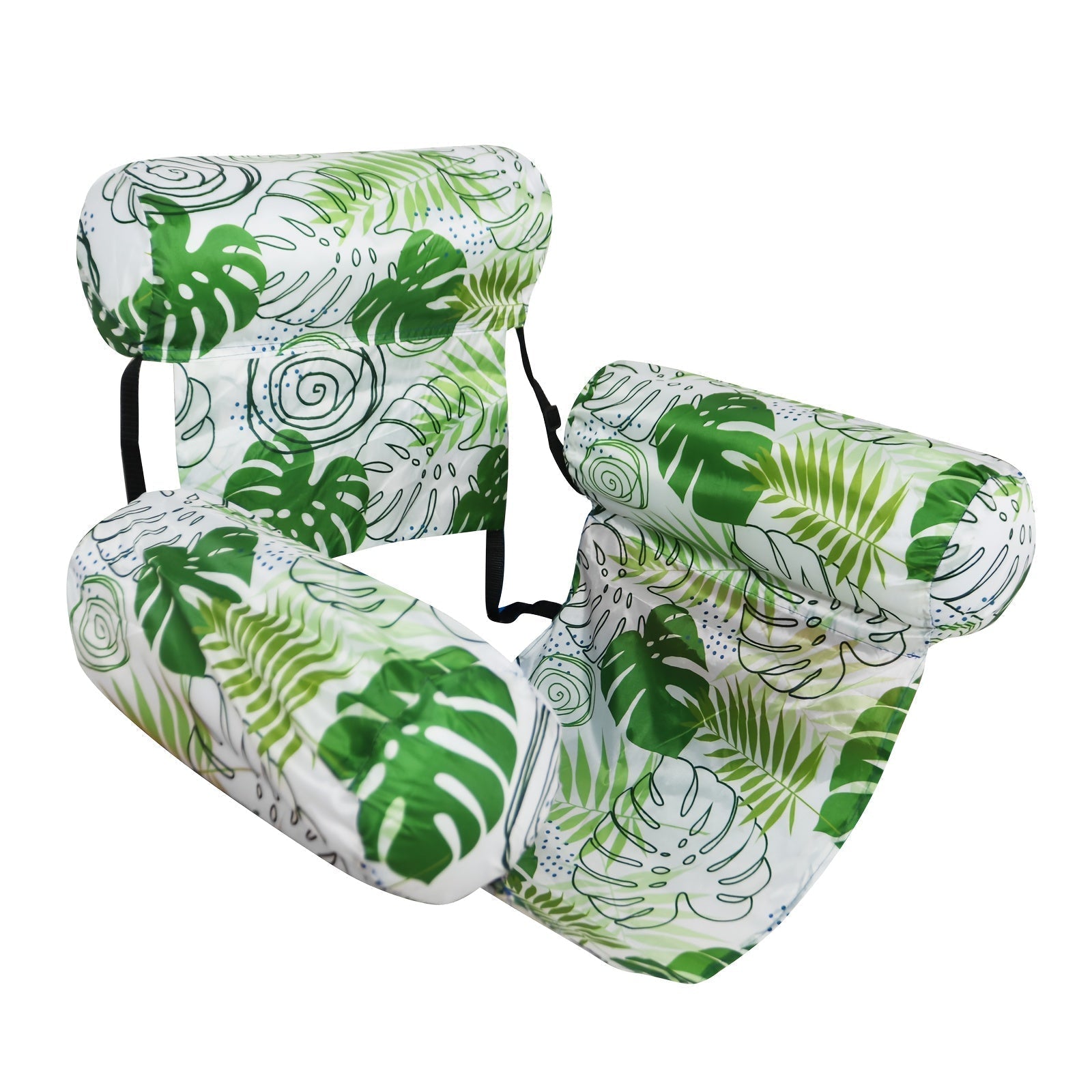 Tropical Leaf Pattern Inflatable Water Hammock