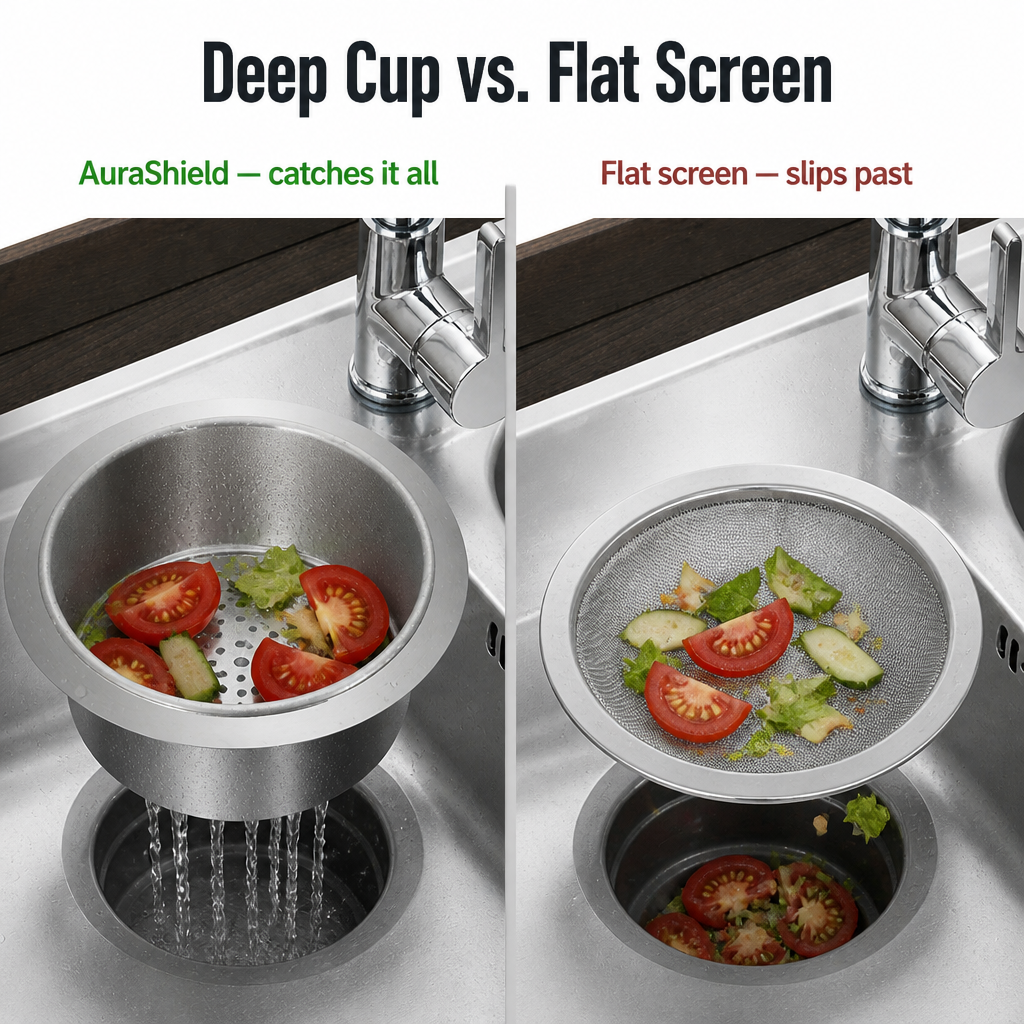 AuraShield™ — Catch Every Scrap and Keep Your Drain Flowing Clog-Free