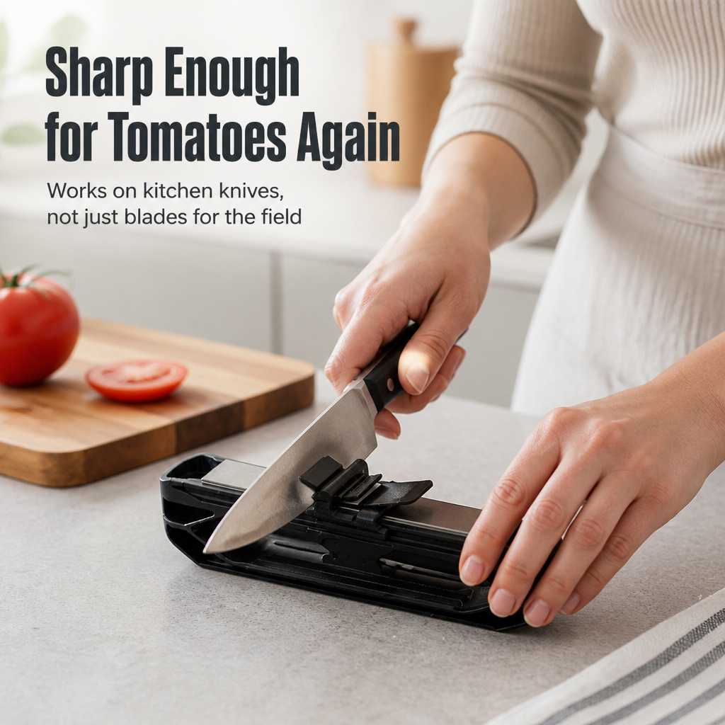 RazorEdgeX™ — Lock Your Angle and Rebuild Any Dull Blade to Shaving-Sharp in Minutes