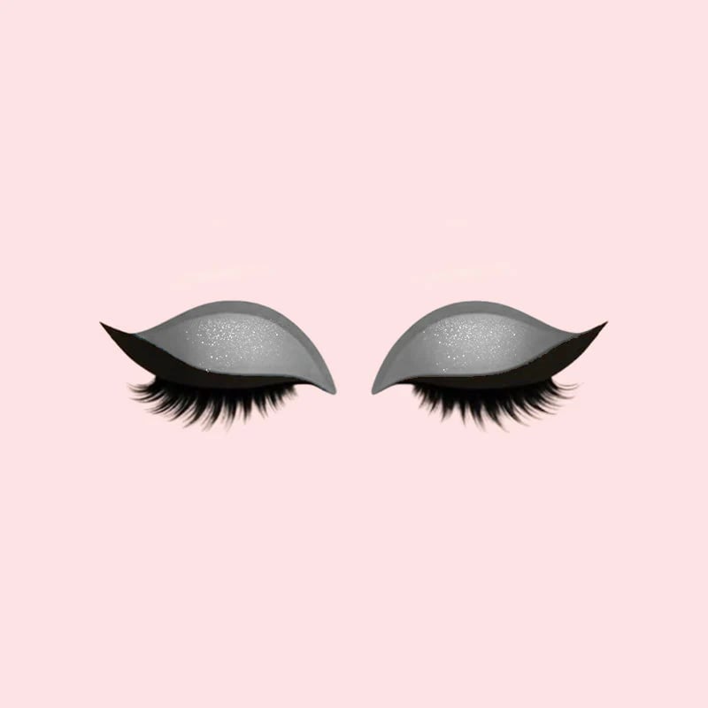 Eyeshadow and Eyelashes with Eye Makeup Patches