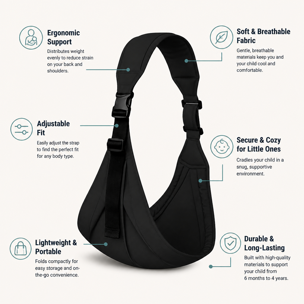 SwayNest™ Sling — Carry Your Toddler All Day Without the Back Pain or Fuss