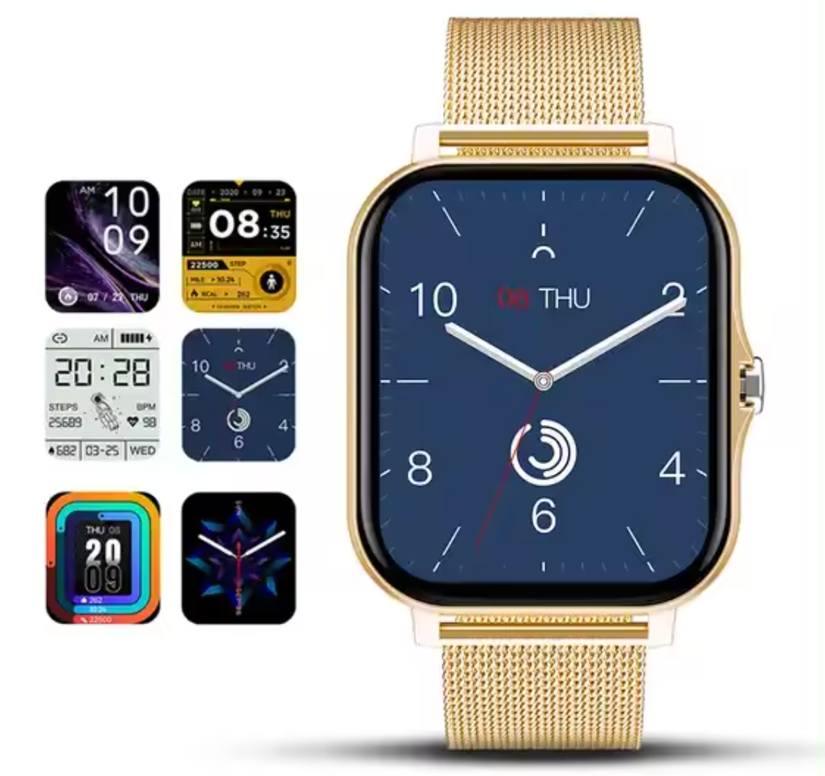 Slim Fitness Tracker Watch for Women – Smart Heart Rate, Sleep & Call Notifications