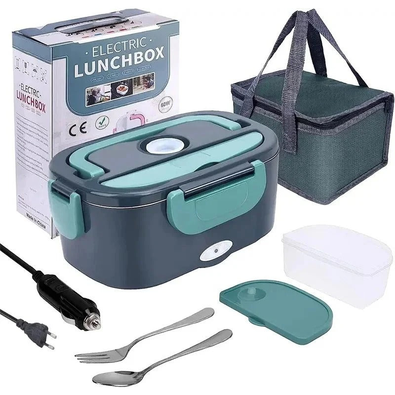 Portable Heated Lunch Container for On-the-Go Meals