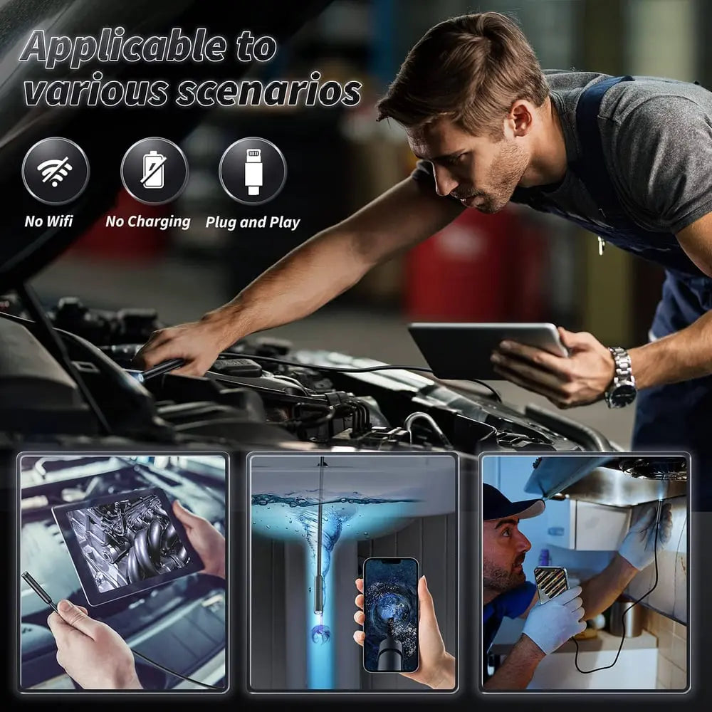 Smart Inspection Camera | 5m Flexible Cable for Smartphones