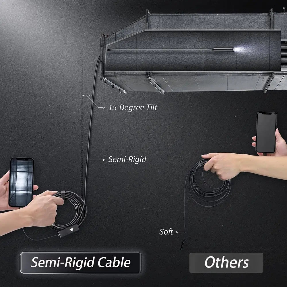 Smart Inspection Camera | 5m Flexible Cable for Smartphones