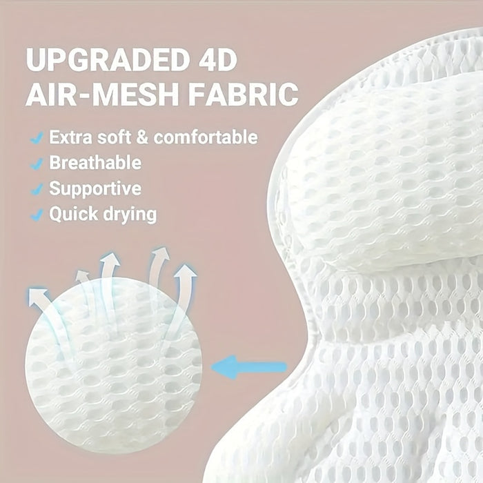 Neck Support Bath Pillow – Ergonomic Design for Comfort