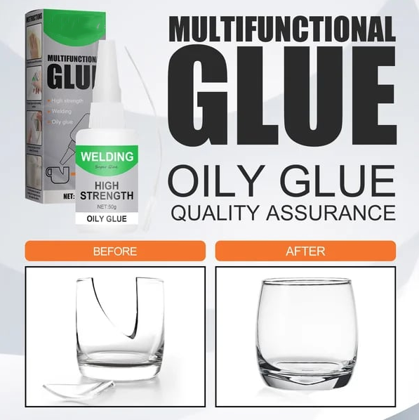 50ml All-Purpose Transparent Adhesive - Strong Glue for Plastic, Wood, Ceramic, Metal