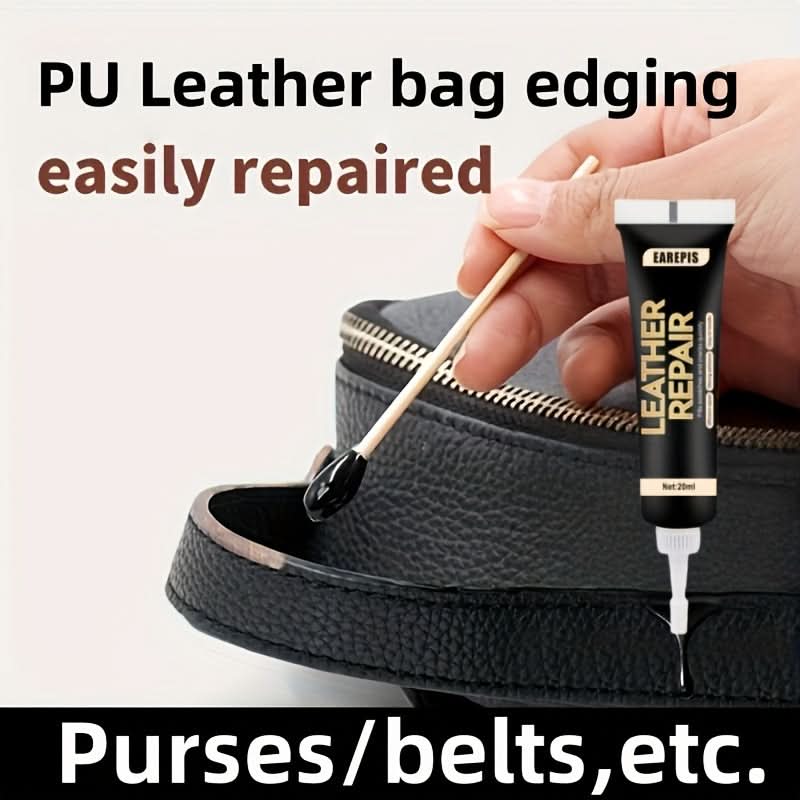 Black PU Leather Repair Cream for Edges