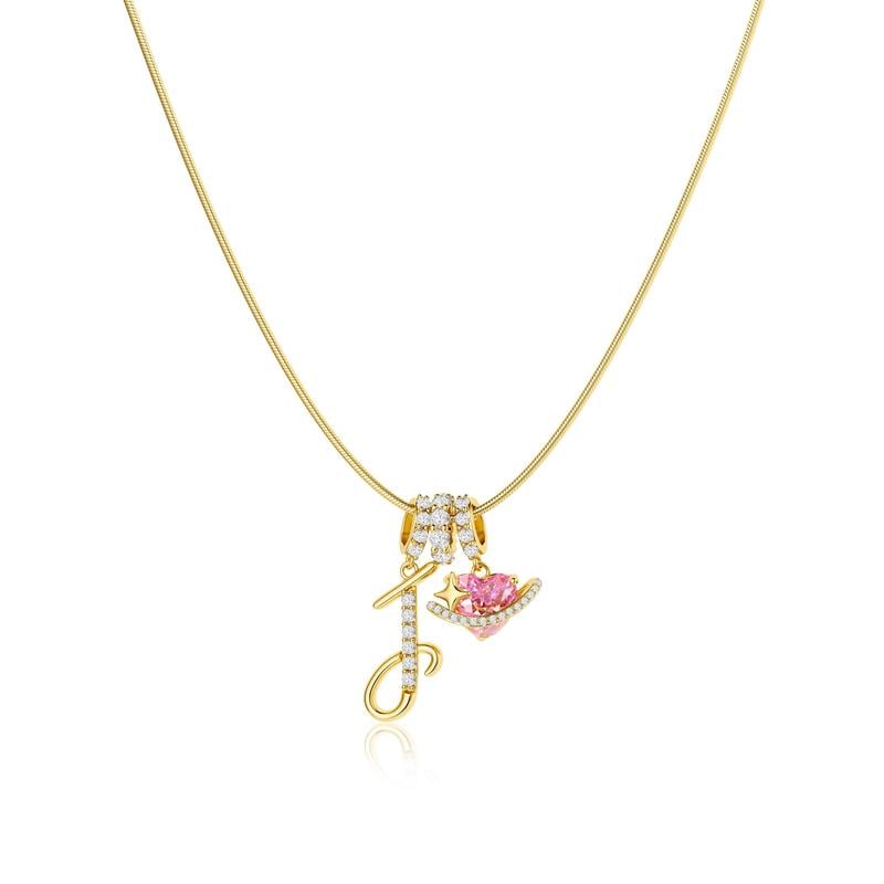 LuminaCharm™ 3-Layer Initial Pendant Necklace — Carry Your Unique Story with Effortless Glam and Confidence