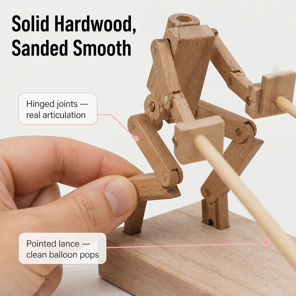 PulseClash™ — Ignite Screen-Free Wooden Battles That Have Kids Cracking Up Fast