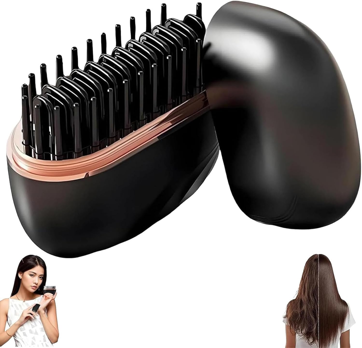 Cordless Straightening Brush – Electric with 3 Temperature Options