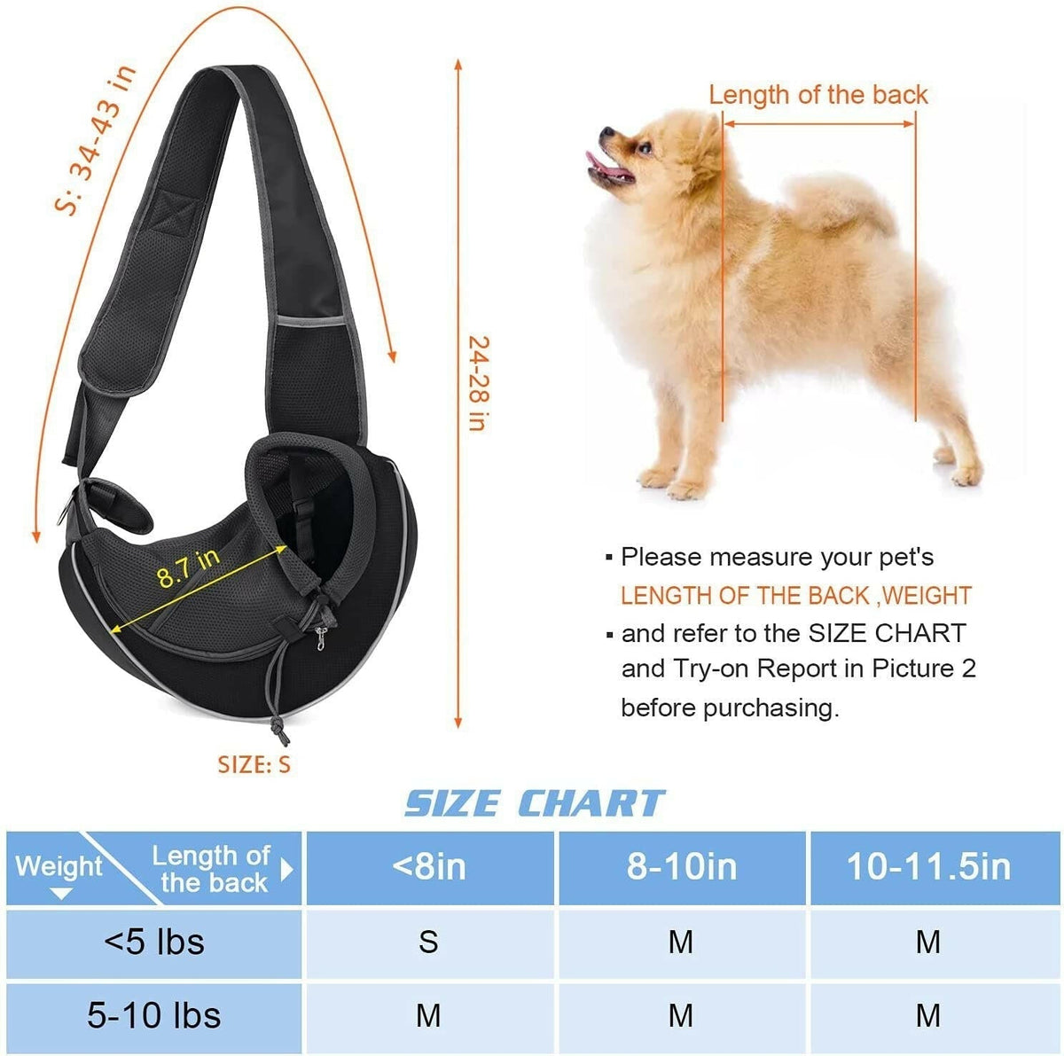 Spacious Pet Carrier Bag for Dogs and Cats - Adjustable Strap & Mesh Design